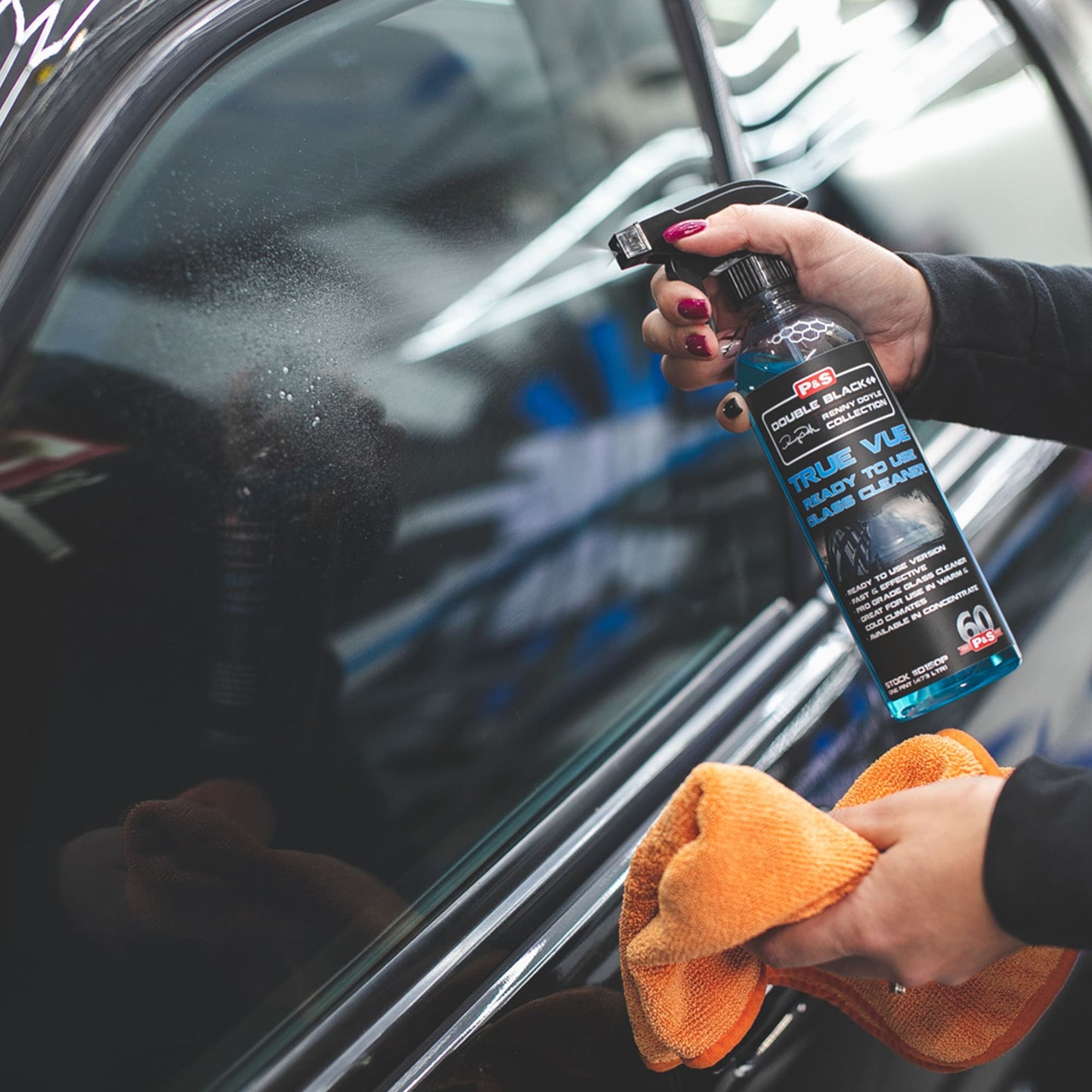 P&S True Vue ammonia-free formula safe on tinted car windows