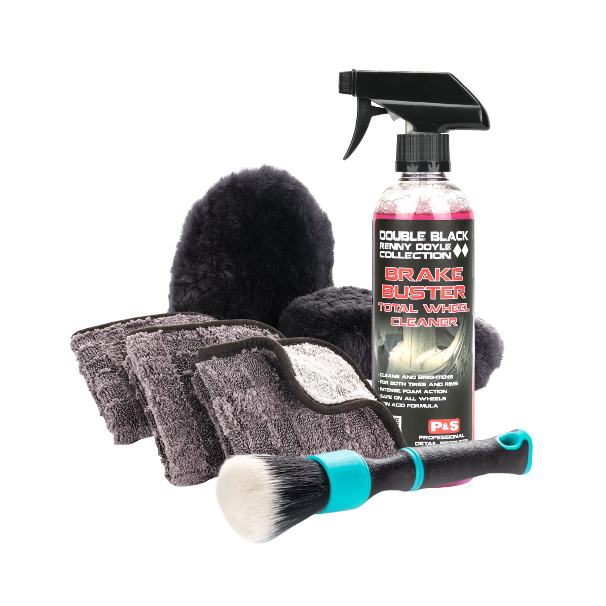 Basic Wheel Kit | Brake Buster, Mitt, Brush & Gauntlet Towels – The Rag ...