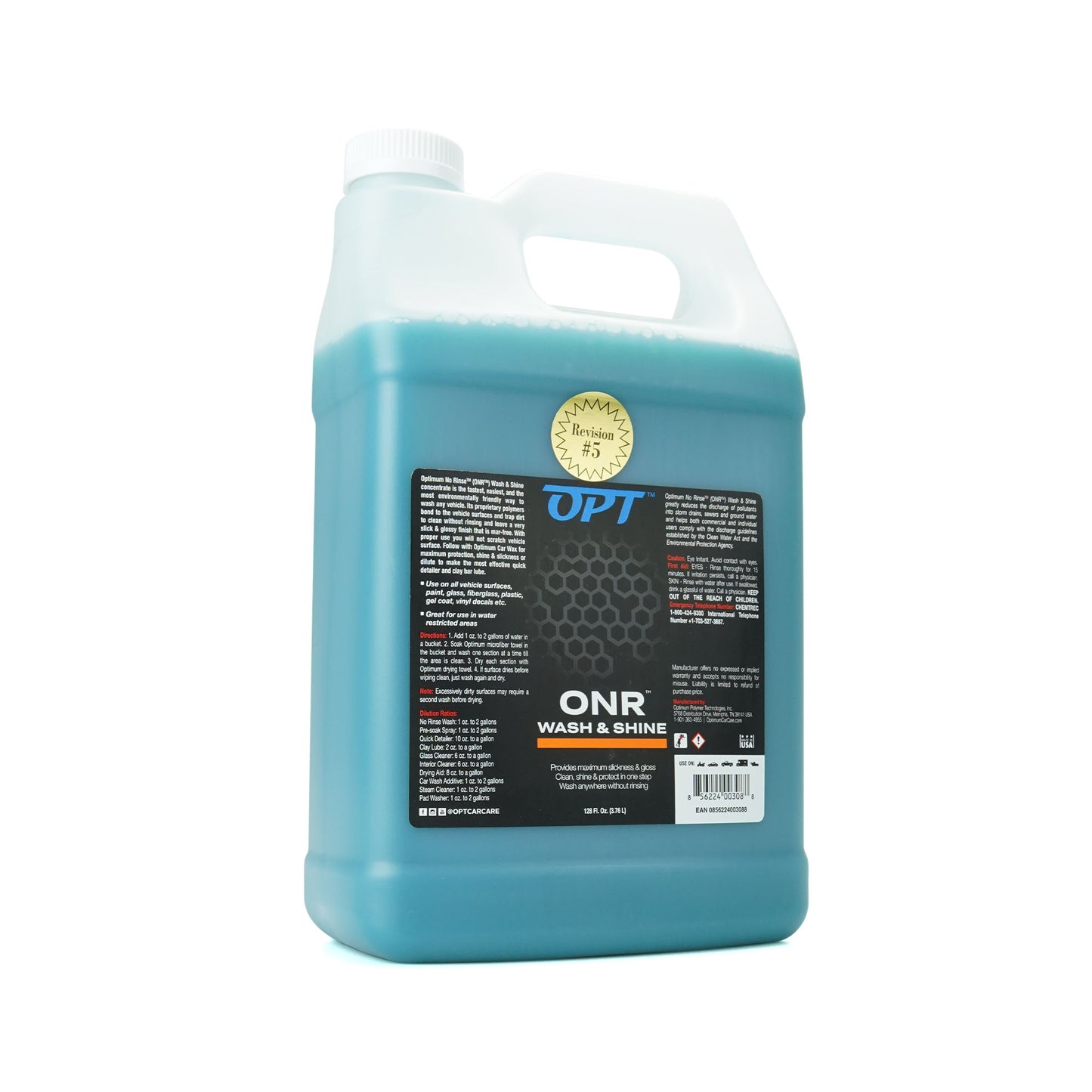 OPTIMUM POLYMER TECHNOLOGIES Optimum No Rinse Wash & Shine (ONR) 3800ml