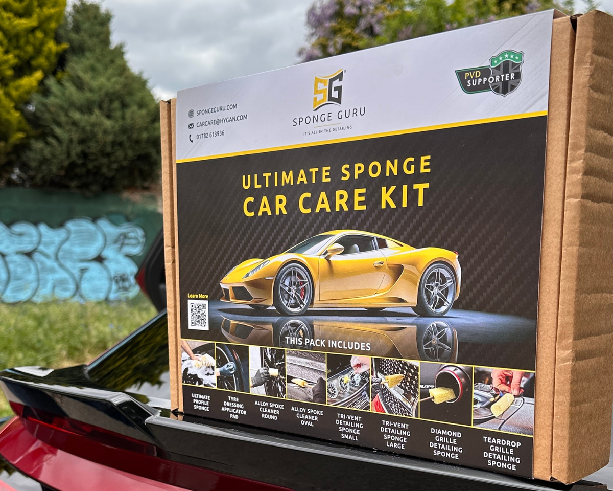 Sponge Guru Ultimate Sponge Car Care Kit contents